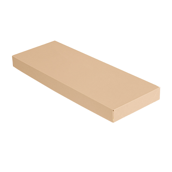 COUVERCLES SANS FENÊTRE POUR BOÎTES 254.66 "THEPACK" 240 G/M2 11x30x2 CM NATUREL CARTON ONDULÉ NANO-MICRO (50 UNITÉ) - Garcia de Pou