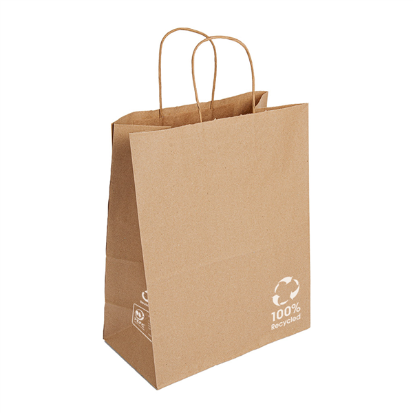 SACS SOS AVEC ANSES  80 G/M2 26+14x32 CM NATUREL KRAFT (250 UNITÉ) - Garcia de Pou