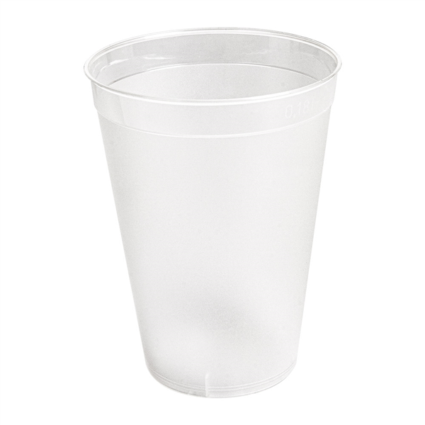 VERRES RÉUTILISABLES 180 ML Ø 6,7/4,3x8,7 CM TRANSPARENT PP (960 UNITÉ) - Garcia de Pou