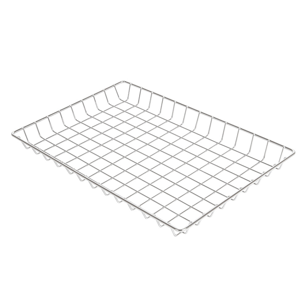 BASKET RECTANGULAIRE "ARTINOX"  30,5x20x2,5 CM ARGENTE INOX (1 UNITÉ) - Garcia de Pou