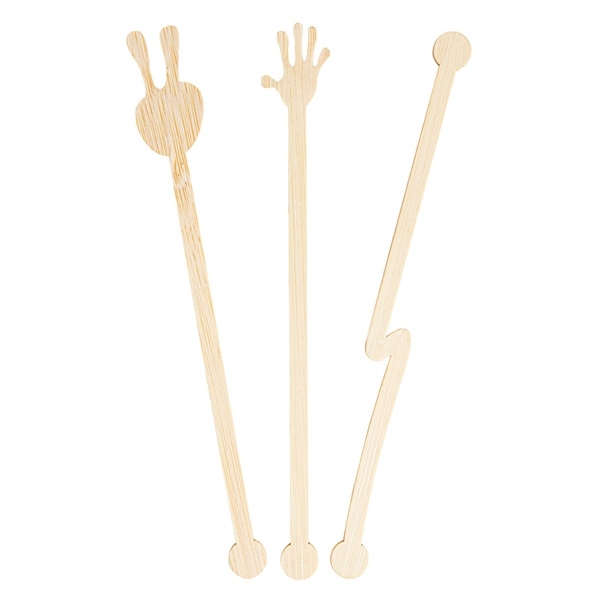 AGITATEURS ASSORTIES  14 CM NATUREL BAMBOU (100 UNITÉ) - Garcia de Pou