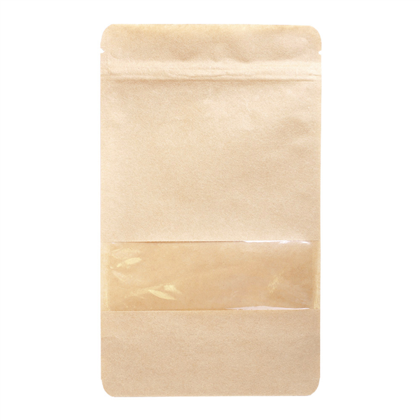 SACS AUTO-FERMETURE 250 GR 45 + 13 PET + 27 CPP G/M2 13+3,5x22,5 CM NATUREL KRAFT (500 UNITÉ) - Garcia de Pou