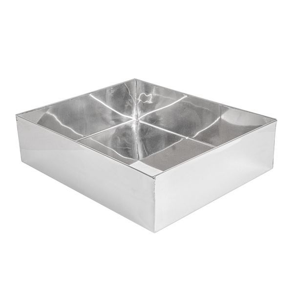 BOÎTE POUR BUFFET "ARTINOX"  30x25,3x8 CM ARGENTE INOX (1 UNITÉ) - Garcia de Pou