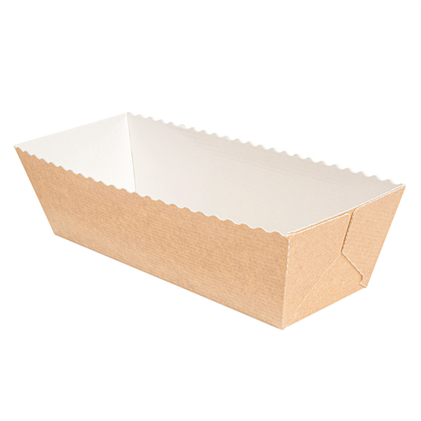 MOULES CUISSON PÂTISSERIE  230 G/M2 20,2x6,8x6,2 CM NATUREL KRAFT (300 UNITÉ) - Garcia de Pou