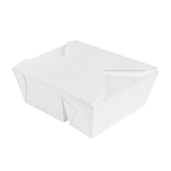 BOÎTES AMÉRICAINES 2 COMPART. "THEPACK" 900+450ML 230 + 12PP G/M2 15,2x12,1x6,5CM BLANC CARTON ONDULÉ NANO-MICRO (300 UNITÉ) - Garcia de Pou