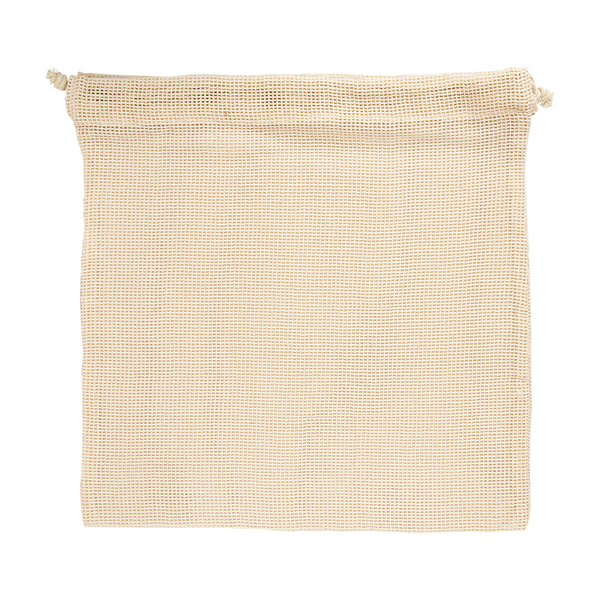 SACS FILET RÉUTILISABLES  33x33 CM BEIGE COTON (25 UNITÉ) - Garcia de Pou