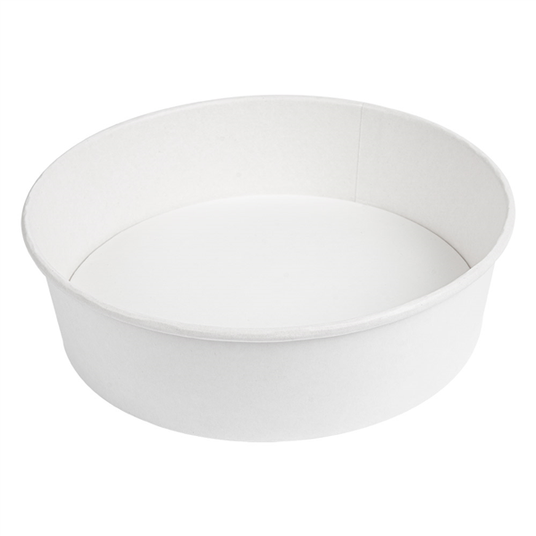 POTS SALADIERS 950 ML 255 + 18 PE G/M2 Ø 18,7/16,5x5,4 CM BLANC CARTON (300 UNITÉ) - Garcia de Pou