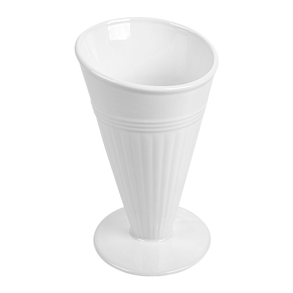 GOBELETS POUR FRITURES  Ø11,8x19,8 CM BLANC PORCELAINE (6 UNITÉ) - Garcia de Pou