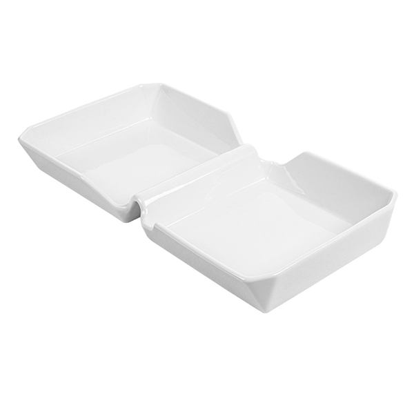 BURGER BOX  26x13,7x3,4 CM BLANC PORCELAINE (6 UNITÉ) - Garcia de Pou