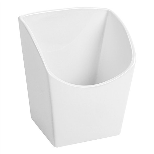 BOÎTES À FRITES L  13,3x9,4x14,6 CM BLANC PORCELAINE (6 UNITÉ) - Garcia de Pou