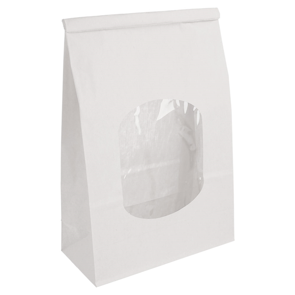 SACS SOS AUTO-FERMETURE AVEC FENÊTRE 2,6 L 60 G/M2 + 25µ OPP 15,5+7x24,2 CM BLANC CELLULOSE (500 UNITÉ) - Garcia de Pou