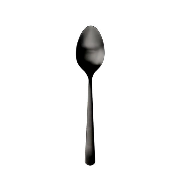 CUILLERES A DESSERT "OSLO"  18,5 CM NOIR ACIER (12 UNITÉ) - Garcia de Pou