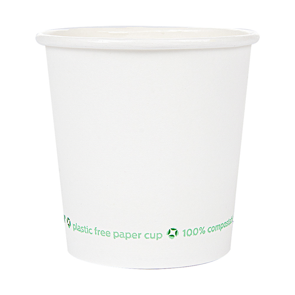 GOBELETS EN PAPIER 1 PAROI ESPRESSO "PLASTIC FREE" 70 ML 190 G/M2 Ø5/3,5x4,9 CM BLANC CARTON (1000 UNITÉ) - Garcia de Pou