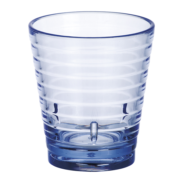 GOBELETS AVEC RELIEF 280 ML Ø 8,5/6x9,5 CM BLEU POLYCARBONATE (12 UNITÉ) - Garcia de Pou