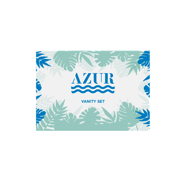 VANITY SET EN SACHET BLANC "AZUR"  6x10,5 CM (250 UNITÉ) - Garcia de Pou