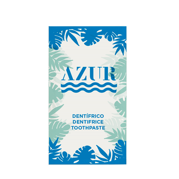 SACHETS DENTIFRICE "AZUR" 3 ML 8x4,5 CM BLANC CELLULOSE (500 UNITÉ) - Garcia de Pou