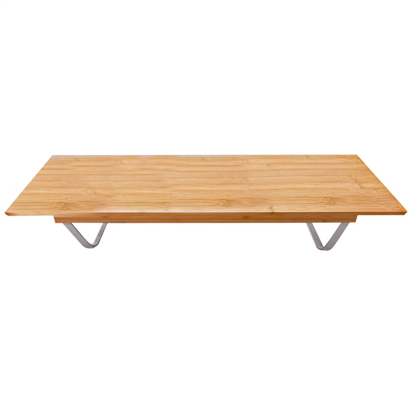 PLATEAU AVEC SUPPORT  54x19x10,5 CM NATUREL BAMBOU (1 UNITÉ)