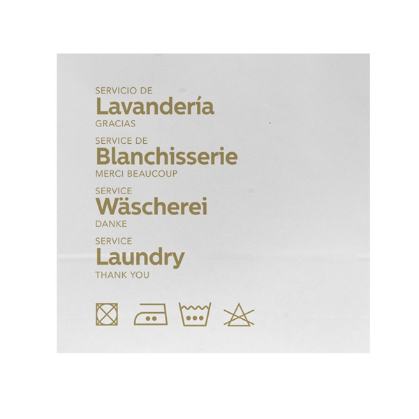 SACHETS LINGE À LAVER  45+12*43 CM BLANC KRAFT (250 UNITÉ)