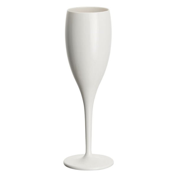 FLÛTES CHAMPAGNE 130 ML Ø 5,2/6,2x19,1 CM BLANC POLYCARBONATE (12 UNITÉ)