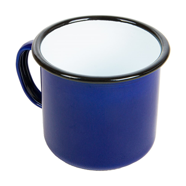 TASSES "ENAMELWARE" 700 ML Ø 10x10 CM BLANC FER ÉMAILLÉ (6 UNITÉ)