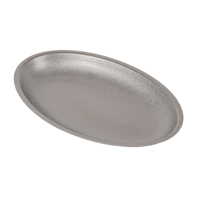 ASSIETTES OVALES "ARTINOX" 700 ML 30x18,2 CM ARGENTE INOX (6 UNITÉ)