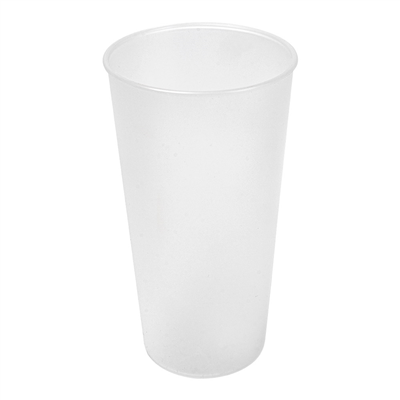 VERRES RÉUTILISABLES 400 ML Ø7,6/5,4x13,9 CM TRANSLUCIDE PP (500 UNITÉ)