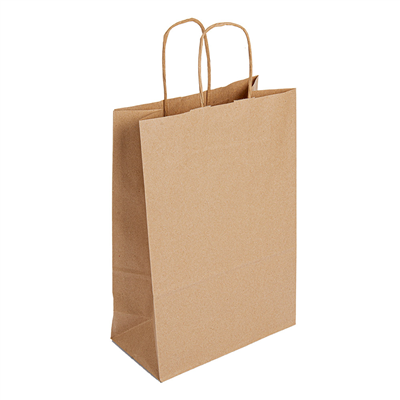 SACS SOS AVEC ANSES  80 G/M2 22+12x27 CM NATUREL KRAFT (250 UNITÉ)