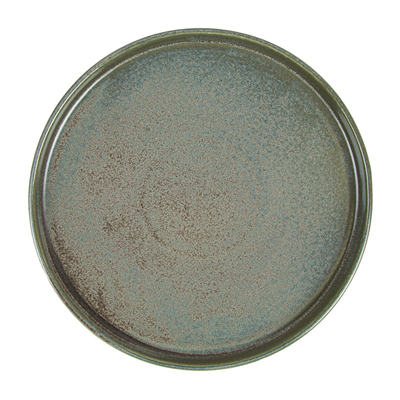 ASSIETTES PLATES "RUSTY" "AKALA"  Ø 21x2,2 CM OXYDE PORCELAINE (6 UNITÉ)