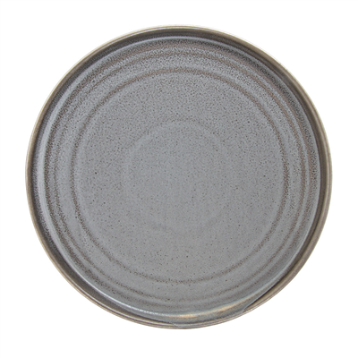 ASSIETTES PLATES "URBAN" "AKALA"  Ø 22,5x2,2 CM CIMENT PORCELAINE (6 UNITÉ)