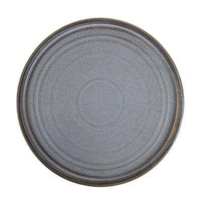 ASSIETTES PLATES "URBAN" "AKALA"  Ø 27,5x2,2 CM CIMENT PORCELAINE (3 UNITÉ)