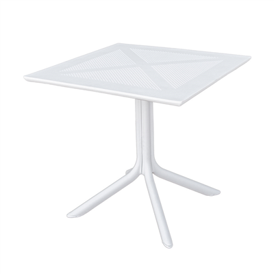TABLE CARRÉE "SUPRA-TEK"  80x80x75 CM BLANC PP (1 UNITÉ)