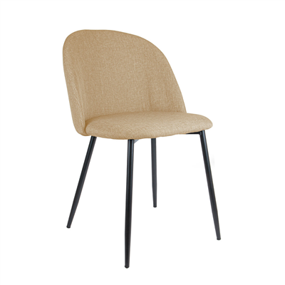 CHAISE "SUPRA-TEK"  52x50x78 CM BEIGE POLYESTER (4 UNITÉ)