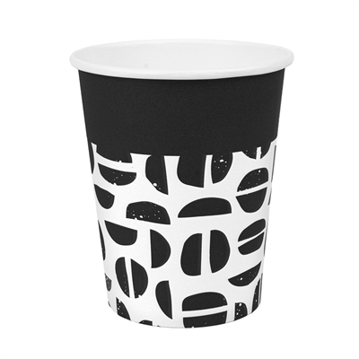 GOBELETS BOISSONS CHAUDES 1 PAROI "JAVA" 240 ML 280 + 18 PE G/M2 Ø8/5,6x9,2 CM BLANC CARTON (1000 UNITÉ)