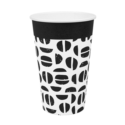 GOBELETS BOISSONS CHAUDES 1 PAROI "JAVA" 480 ML 300 + 18 PE G/M2 Ø9/6x13,2 CM BLANC CARTON (1000 UNITÉ)