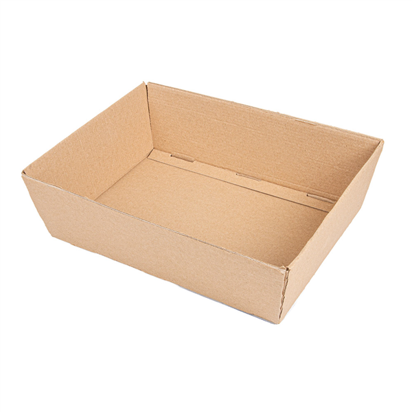 CORBEILLES THEPACK  29x21x9 CM NATUREL CARTON MICROCANAL (30 UNITÉ)
