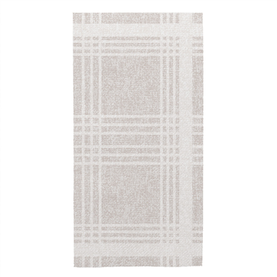 SERVIETTES PLIAGE 1/8 "X-SOFT" "MADRAS I" 65 G/M2 40x40 CM GRIS AIRLAID (700 UNITÉ)