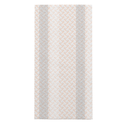 SERVIETTES PLIAGE 1/8 "LIKE LINEN - MADRAS III" 70 G/M2 40x40 CM GRIS/ABRICOT SPUNLACE (600 UNITÉ)
