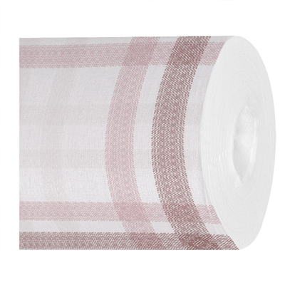 "TÊTE-À-TÊTE" PRÉ. 120CM (20 FEU.) "LIKE LINEN - MADRAS II" 70 G/M2 0,40x24 M BORDEAUX SPUNLACE (6 UNITÉ)