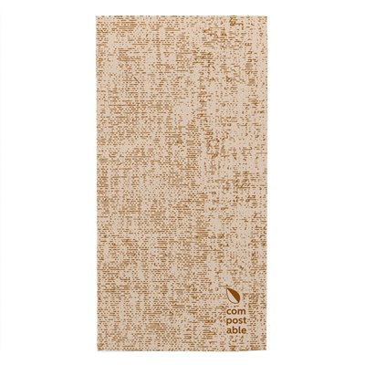 SERVIETTES PLIAGE 1/8 "TUNDRA" 55 G/M2 40x40 CM CARAMEL AIRLAID (700 UNITÉ)