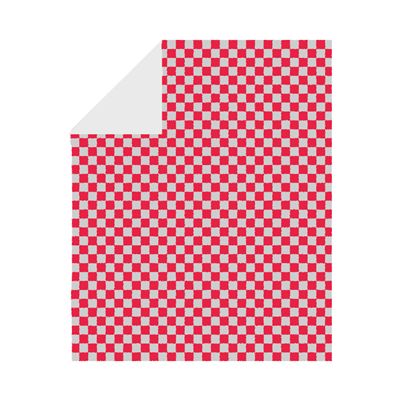 PAPIER INGRAISSABLE FAST FOOD "FITIPALDI" 35+20 G/M2 28x34 CM ROUGE PARCHEMIN + ALUMINIUM (1000 UNITÉ)