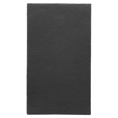 SERVIETTES ECOLABEL P.1/6 "DOUBLE POINT" 18 G/M2 30x40 CM NOIR OUATE (1500 UNITÉ)