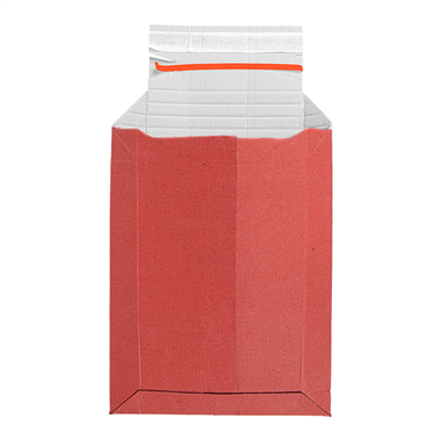 ENVELOPPES AUTO-ADHÉSIVES EXTENSIBLES E-COMMERCE "THEPACK" 390 G/M2 32x38,2 CM ROUGE CARTON ONDULÉ MICROCANAL (100 UNITÉ)