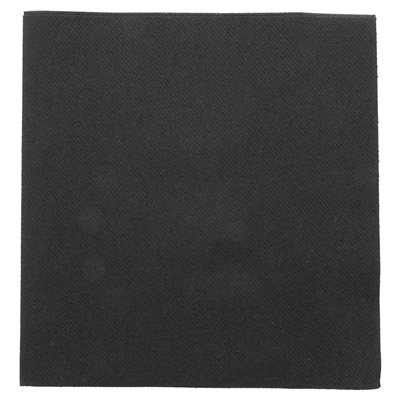 SERVIETTES P. 1/4  55 G/M2 50x50 CM NOIR AIRLAID (400 UNITÉ)
