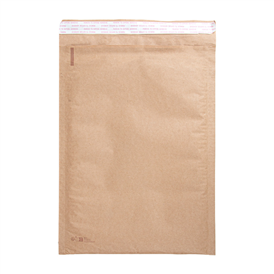 ENVELOPPES AUTOCOLLANTES MATELASSÉES 100% PAPIER AVEC OUVERTURE SUPÉRIEURE "E-COMMERCE"  24x34 CM int. NATUREL KRAFT (100 UNITÉ)