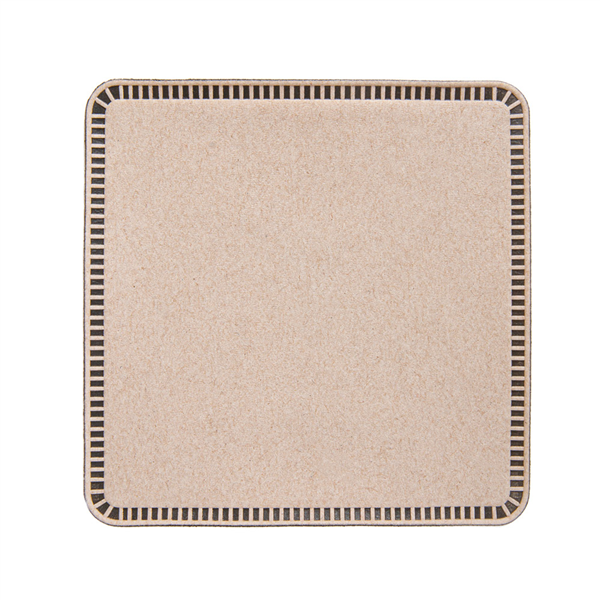 DESSOUS DE VERRE 9 PLIS  186 G/M2 9x9 CM MARRON OUATE (3000 UNITÉ)