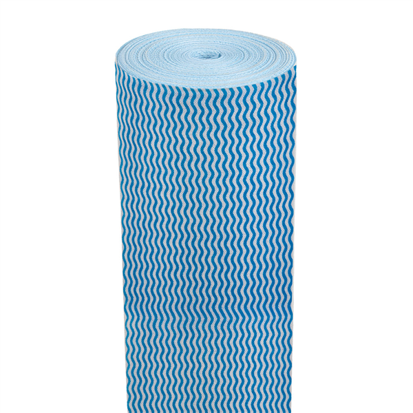 LAVETTES EN ROULEAU PRÉ 45M (90 SER) "PERFOKLEEN" 45 G/M2 0,3x45 M BLEU VISCOSE ET POLYESTER (6 UNITÉ)
