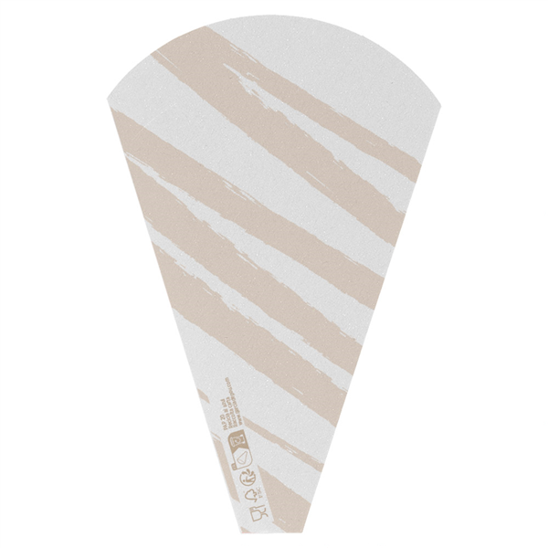 CÔNES CRÊPES THEPACK "ZEBRA"  12x2,5x19 CM BLANC CARTON NANO-MICRO (2000 UNITÉ)