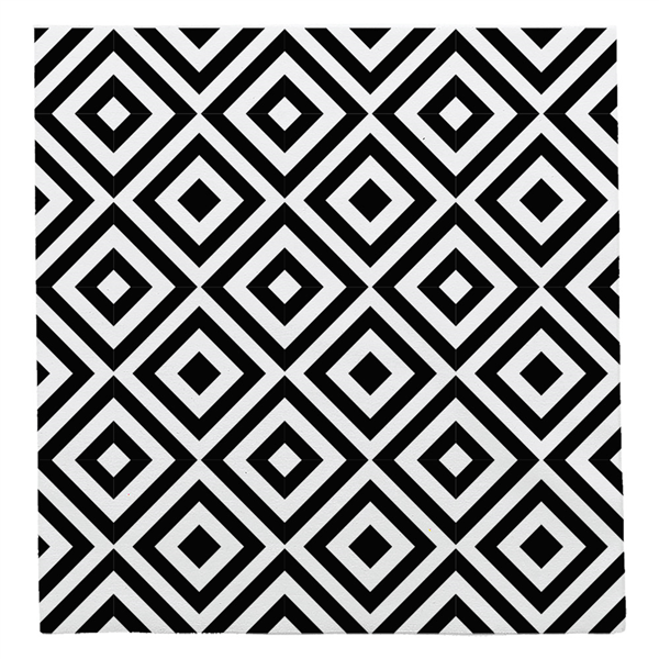SERVIETTES LIKE LINEN "VERTEX" 70 G/M2 40x40 CM BLANC/NOIRE SPUNLACE (600 UNITÉ)
