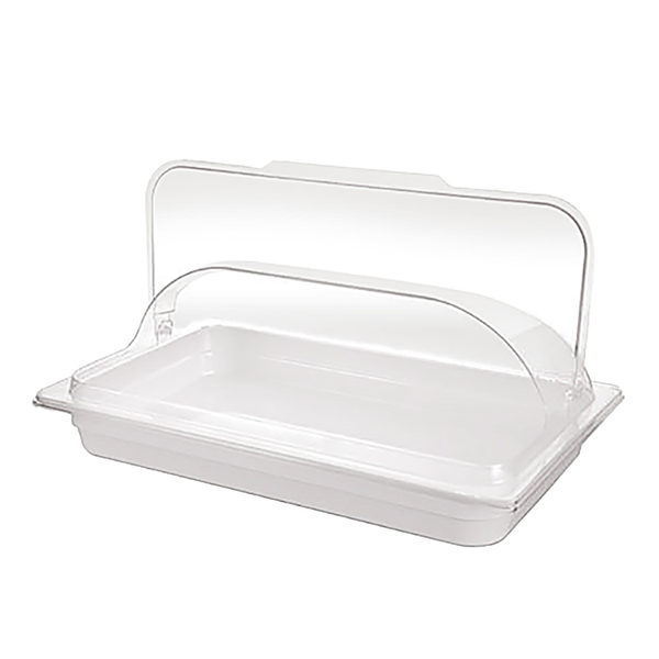 COUPOLE 1/1 GN BPA FREE  53,5x33,8x14 CM TRANSPARENT SAN (1 UNITÉ)