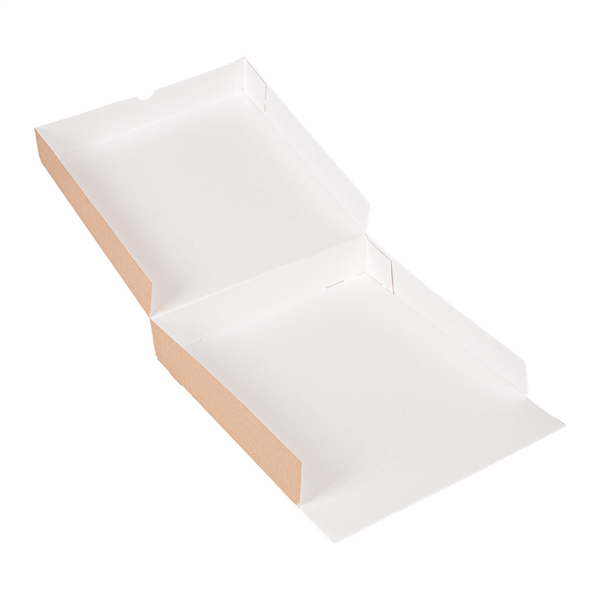 BOÎTES PATISSERIES SANS FENÊTRE THEPACK  26x26x5 CM NATUREL CARTON NANO-MICRO (100 UNITÉ)